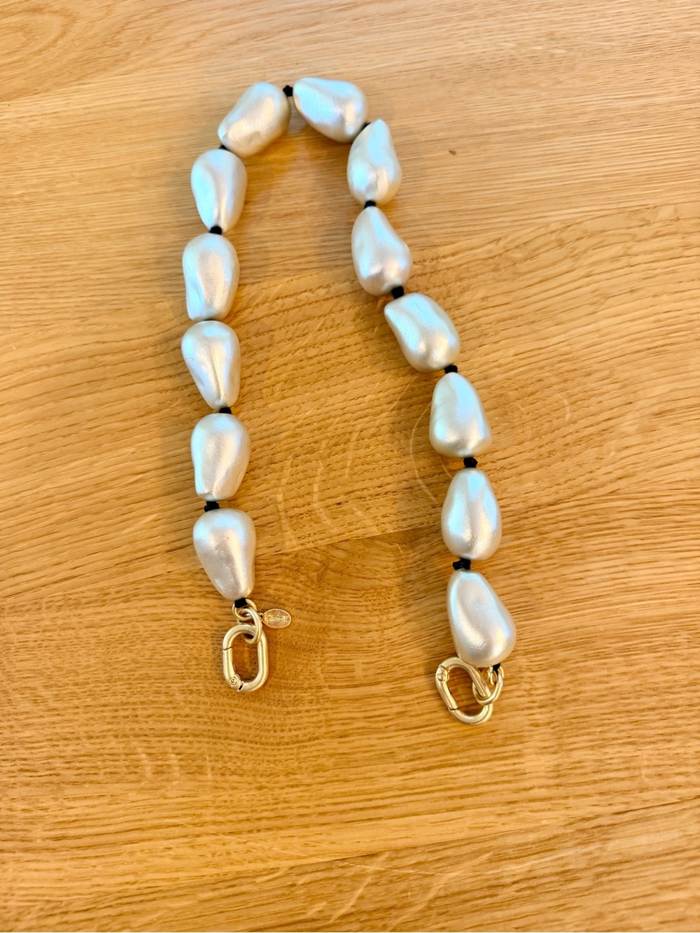 Clare V Shortie Strap - Cream Baroque Pearl $165 NWT